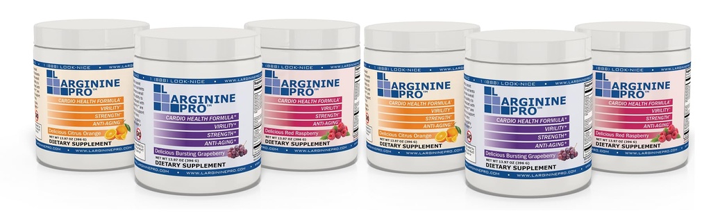 L-ARGININE PRO | 5,500 mg L-Arginine Plus L-Citrulline 1,100 mg Raspberry, Orange & Grape Toz İçecek Kombinasyonu için Tamamlandı