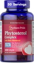 Puritan's Pride Premium Phytosterol Complex 1000mg με βήτα σιτοστερόλη, Συμπλήρωμα διατροφής για την υγεία της καρδιάς και τη μείωση της χοληστερόλης, 100 Softgels ταχείας απελευθέρωσης