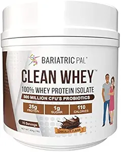 BariatrikPal Clean Whey proteini (25g) Probiyotikler (15 Hizmetler) (Chocolate)