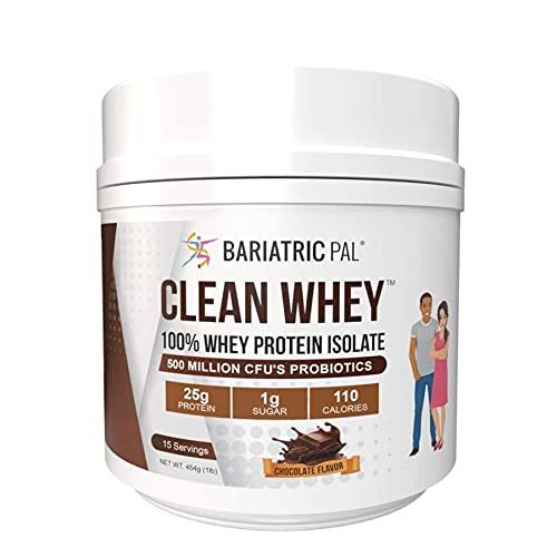 BariatrikPal Clean Whey proteini (25g) Probiyotikler (15 Hizmetler) (Chocolate)