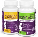 Εξοικονομήστε 10% στο Feminine Wellness Bundle – Boric Acid Suppositories & Κολπικά Προβιοτικά για pH Ισορροπία & Νοσηλευτική Φροντίδα
