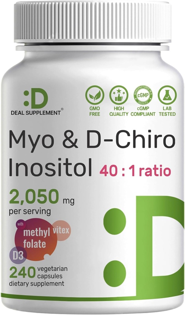 Myo-Inositol & D-Chiro Inositol συμπλήρωμα για τις γυναίκες (40:1) 