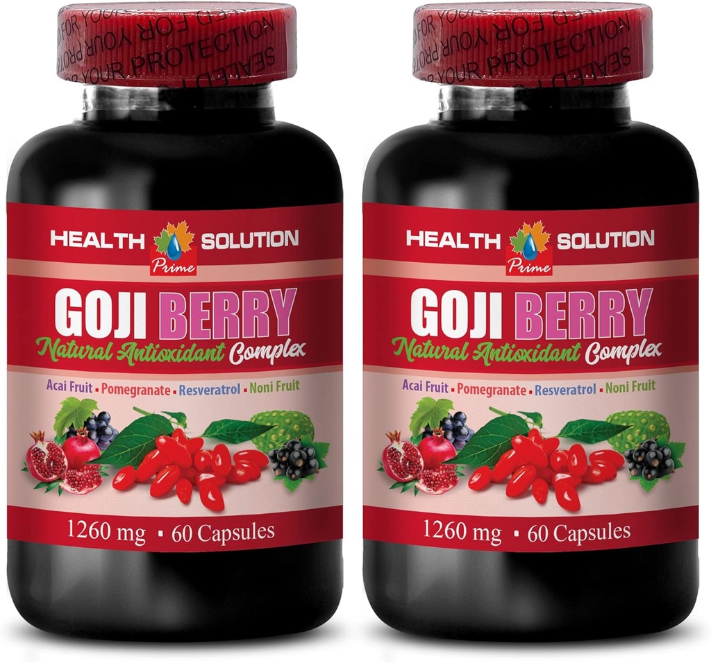 antioksidan multivitamin - GOJI BERRY - NATURAL ANTIOXIDANT COMPLEX - Doğal resveratrol - antioksidan takviyesi - süper yiyecek boksları, boks meyve takviyeleri, süper yiyecek antioksidan, 2B 120Caps