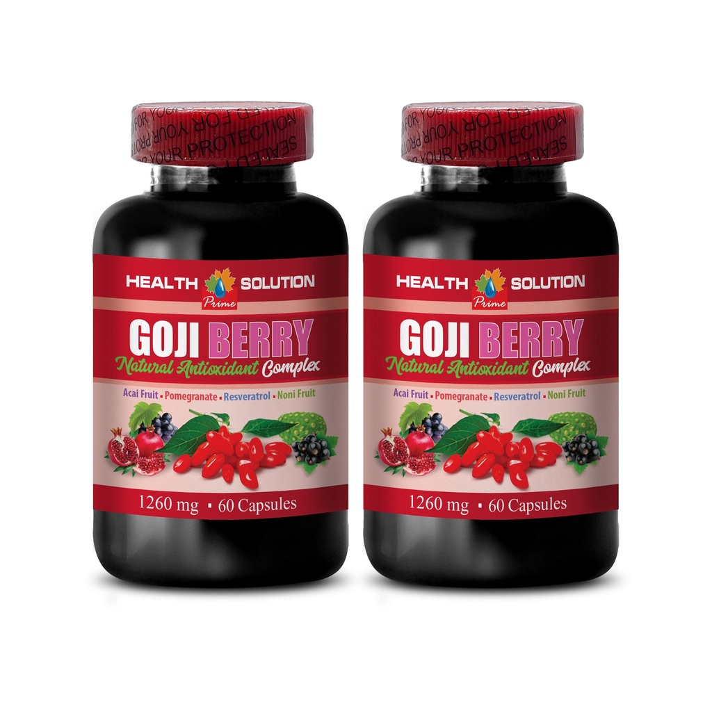 antioksidan multivitamin - GOJI BERRY - NATURAL ANTIOXIDANT COMPLEX - Doğal resveratrol - antioksidan takviyesi - süper yiyecek boksları, boks meyve takviyeleri, süper yiyecek antioksidan, 2B 120Caps