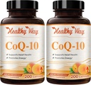 Coenzyme Q10 400mg CoQ10 Supplement - Once Daily Coq 10 400mg Powder Capsules for Healthy Heart Antioxidant and Energy Support - Non-GMO Quick Absorption Ubiquinone Q10 Coenzyme (200 Servings)