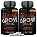 Αιτιολογημένα Εργαστήρια (2 Pack Savage Grow Max 1600MG Advanced Men's Heath Formula 120 Κάψουλες
