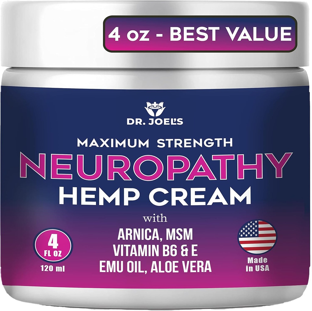 Dr. JOEL'S Neuropati Krem - Ayaklar, Eller, Legs- 4 OZ Büyük - ABD'de Yapıldı