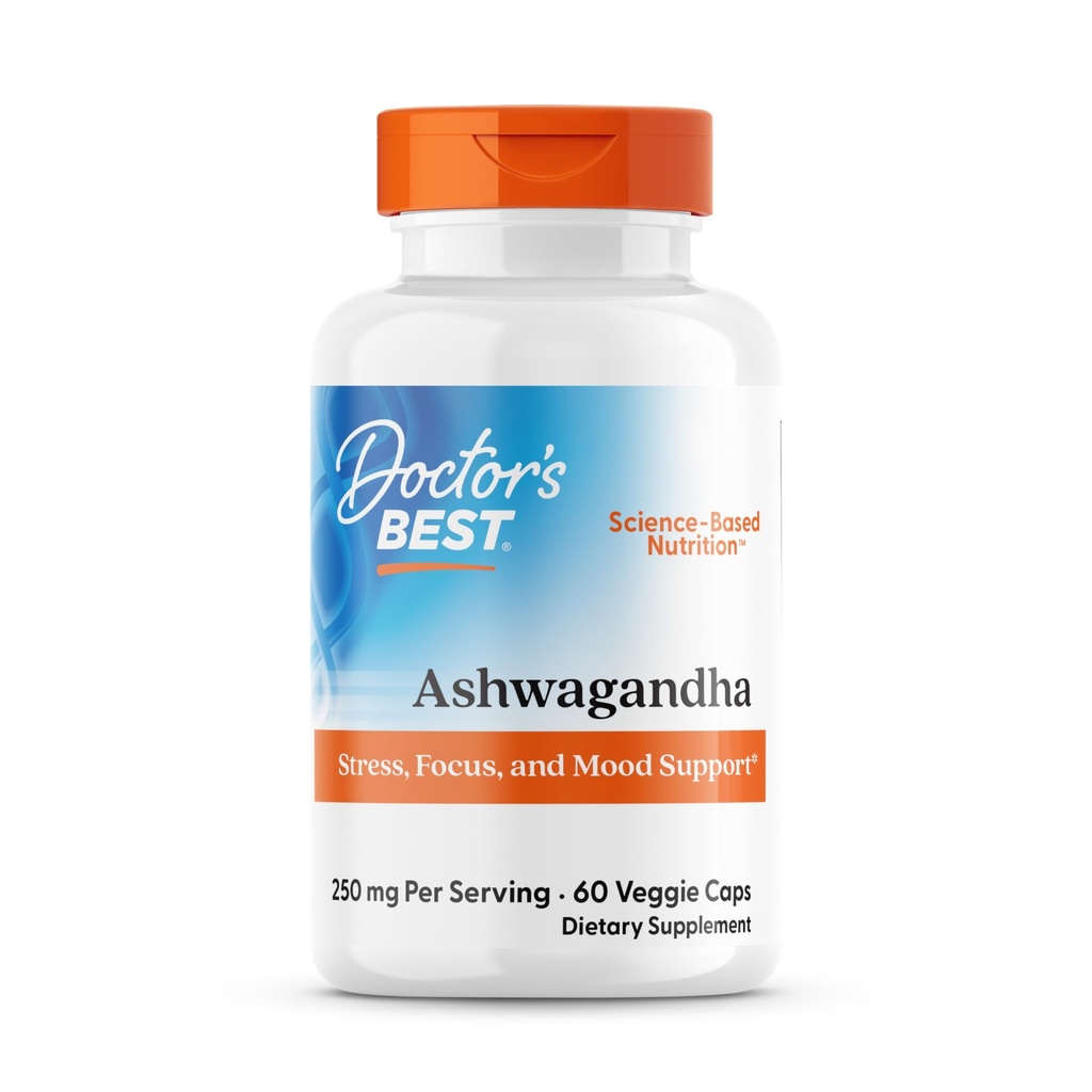 Το καλύτερο Ashwagandha του γιατρού με Sensoril, Ayurvedic Herb, Standardized Withania somnifera Extract, κλινικά αποδεικνύεται για την υποστήριξη της ψυχικής εστίασης, καρδιοαγγειακή υγεία & υγιής ενέργεια, 125mg, 60 Count