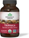 ORGANIC INDIA Triphala Capsules Organic - Herbal Supplement with Amla, Bibhitaki, Haritaki, Digestion & Colon Support, Immune System Support, Adaptogen, Vegan, USDA sertifikalı Organik - 180 Capsules