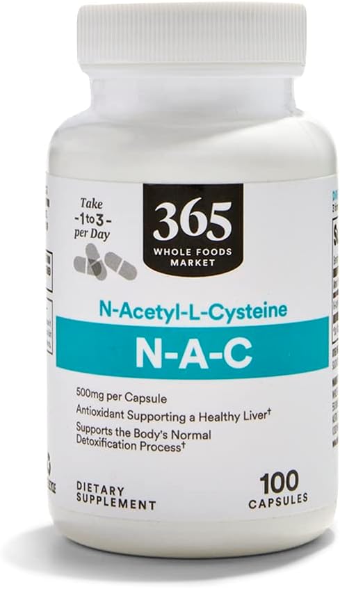 365 by Whole Foods Market, N-Acetyl L-Cysteine 500 mg, 100 Count