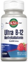 KAL Ultra B12 Mecobalamin 10.000 Live Energy, Metabolism, Nerve, Red Blood Hücre Desteği, * Doğal Raspberry Flavor, Vegetarian, 30 Micro Tablet, 30 Hizmet