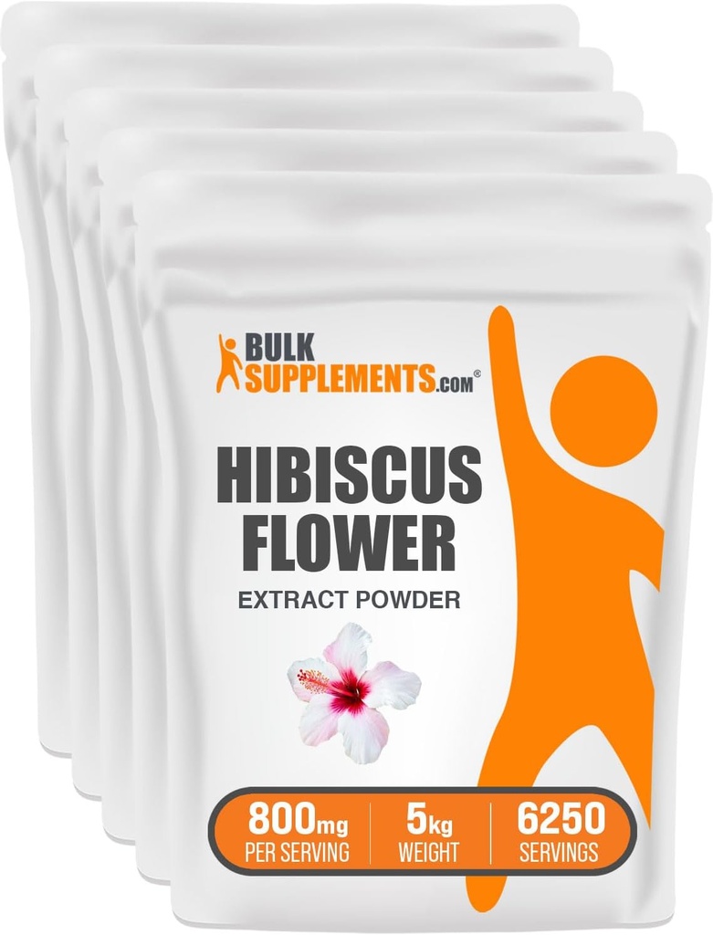 BulkSupplements.com Hibiscus Flower Extract Toz (5 Kilogram - 11 lbs)