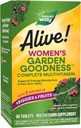 Doğanın Yolu Alive! Bahçe Kadınlar için Çokvitamin, Yüksek Potency B-Vitamins to Support Cellular Energy*, 1 Service Veggies & Fruits**, 60 Tabletler