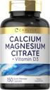 Carlyle Macau Magnezyum D3 | 150 Capsules | Non-GMO & Gluten Ücretsiz Supplement Supplement
