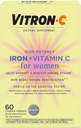 C vitamini olan kadınlar için Vitron-C Iron Supplement, Red Blood Cell Production & Immune Support için, 60 Kont