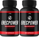 Men Capsules için Erecpower - Erecpower Pills Gelişmiş Formula - Erkekler için Daha Güçlü, ErecPower 60 Capsules, Erec Power Pills Yorumlar (2 Pack)