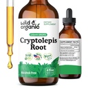 Βάμμα Wild & Organic Cryptolepis - Βότανο σταγόνες για Detox & ανοσοποιητική υποστήριξη - 2-μηνη παροχή - Υγρό Cryptolepis Root Extract Drops - Vegan, Ζάχαρη & Αλκοόλ-Free - 4 fl oz
