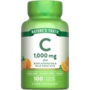Doğanın Gerçek Vitamini C Bioflavonoids & Rose HIPS | 1000 mg | 100 Caplets | Vegan, Non-GMO ve Gluten Free Supplement Supplement Supplement