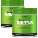 Tonic Greens Powder Vitamin Supplement Advanced Formula - Natural Green Blend Energy Supplement - Maximum Strength, Tonic Greens BCAA, Tonic Greens All Natural Formula Powder Support Reviews (2 Pack)