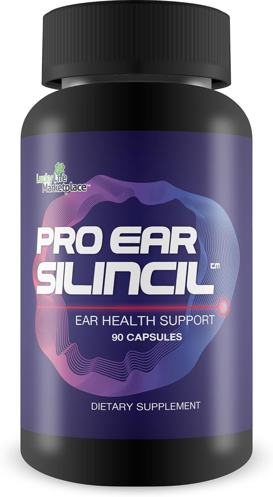 Pro Ear Silincil - Υγεία του αυτιού και υποστήριξη της ακοής - Βοήθεια για τη μείωση του ακουστικού δακτυλίου & Buzzing - Υποστήριξη Μειωμένη οίδημα & βελτιωμένη ροή αίματος - Προώθηση της βέλτιστης ακοής - Κουρκουμάς, βιταμίνη C, σκόρδο