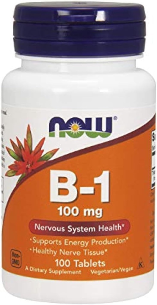 ŞİMDİ GIDAS Now B1 100MG, 100 Count