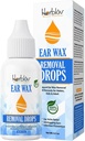 Organic Ear Wax Removement Drops for Clogged Ears – Φυσικό έλαιο καθαρισμού Ear Wax για το παιδί, ενήλικα, μωρό – Liquid Remedy αφαίρεσης Earwax για τα αφτιά, Earache Relief, Ear Health (Made in USA)