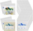 Pill Bag Count - Boyut 3" X 2" 3 Mil - Plastik Pill Organize Çanta - Küçük Pocket Pill Baggies - Seyahat Pill Pouch Daily AM PM Medical Storage Pouches - Locking Pill Carrier Konteyner (100-Pack)