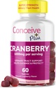 CONCEIVE PLUS Cranberry Gummies - 1000 mg Strength Cranberry Gummy Vitamins, Urinary Health, 60 Gummy Count, 30 Day Supply