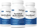 Fairhaven Health FertilAid for Men, MottitudeBoost ve Countboost Combo | Erkekler için Fertness Supplement with Conception for Prenatal Vitamin