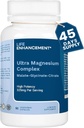 Ενίσχυση ζωής Ultra Triple Magnesium Complex για γυναίκες και άνδρες με γλυκινικό, μηλεϊνικό και κιτρικό - συμπλήρωμα μαγνησίου Ενισχύει τον ύπνο και τη λειτουργία του εγκεφάλου - Κατασκευάζεται στις ΗΠΑ (90 κάψουλες χορτοφάγων)