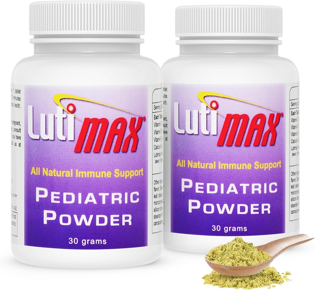 Lutimax Pediatrik Toz Beyin Tamamı Luteolin & Çocuklar için Rutin - Memory, Focus, Muscle & Immune Support Brain Supplements - Nootropic Antioksis - 200 Hizmetler