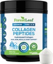 OrmanLeaf Collagen, Toz Unflavored - Hydrolyzed Grass Fed Keto Collagen Protein Toz Tip 1, 2 & 3 - Vital Hair, Skin, Nails, Ortaklar, Recovery, 11g Per Service
