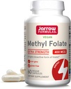 Jarow Formulas Extra Strength methyl folate 400 mcg, συμπλήρωμα διατροφής για την καρδιοαγγειακή και νευρολογική υποστήριξη υγείας, 60 κάψουλες λαχανικών, 60 ημέρες προσφοράς
