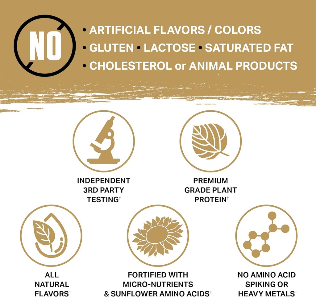 Ambrosia Planta - Premium Plant-Based Protein | Vegan & Keto Friendly | Gourmet Flavors with No Bloating or Stomach Upset | Gluten & Soy Free | No Added Sugar | 25 Servings | Melted Chocolate