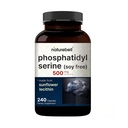 Ultra Strength Phosphatidylserine Supplement 500 mg Per Servis, 240 Capsules | Soy Free, Sunflower Lecithin - Supports Cognitive Health and Brain Function – Non-GMO