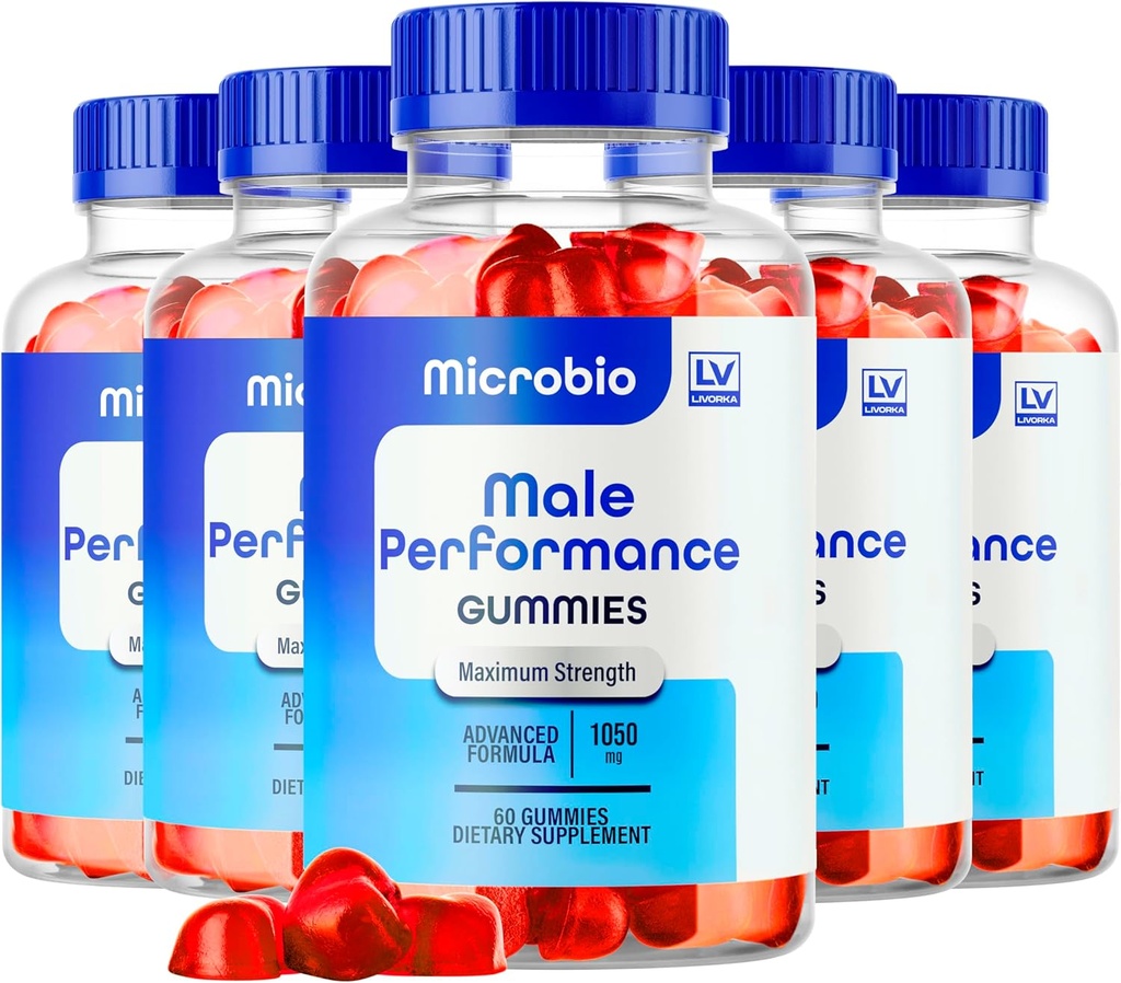 LIVORKA (5 Pack) Mikrobiyo ME Gummies, Erkekler için Microbio ME Gummies, Microbio ME Gumm, Microbio ME Gummies - All Natural Support Supplement Gummies, 300 Gummies 5 Ay için.