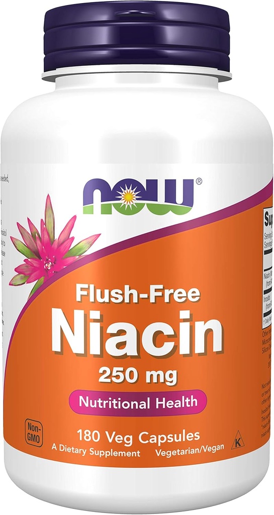 Niacin, FLUSH ΔΩΡΕΑΝ 250 mg, 180 Caps από τώρα Τρόφιμα (πακέτο των 3)