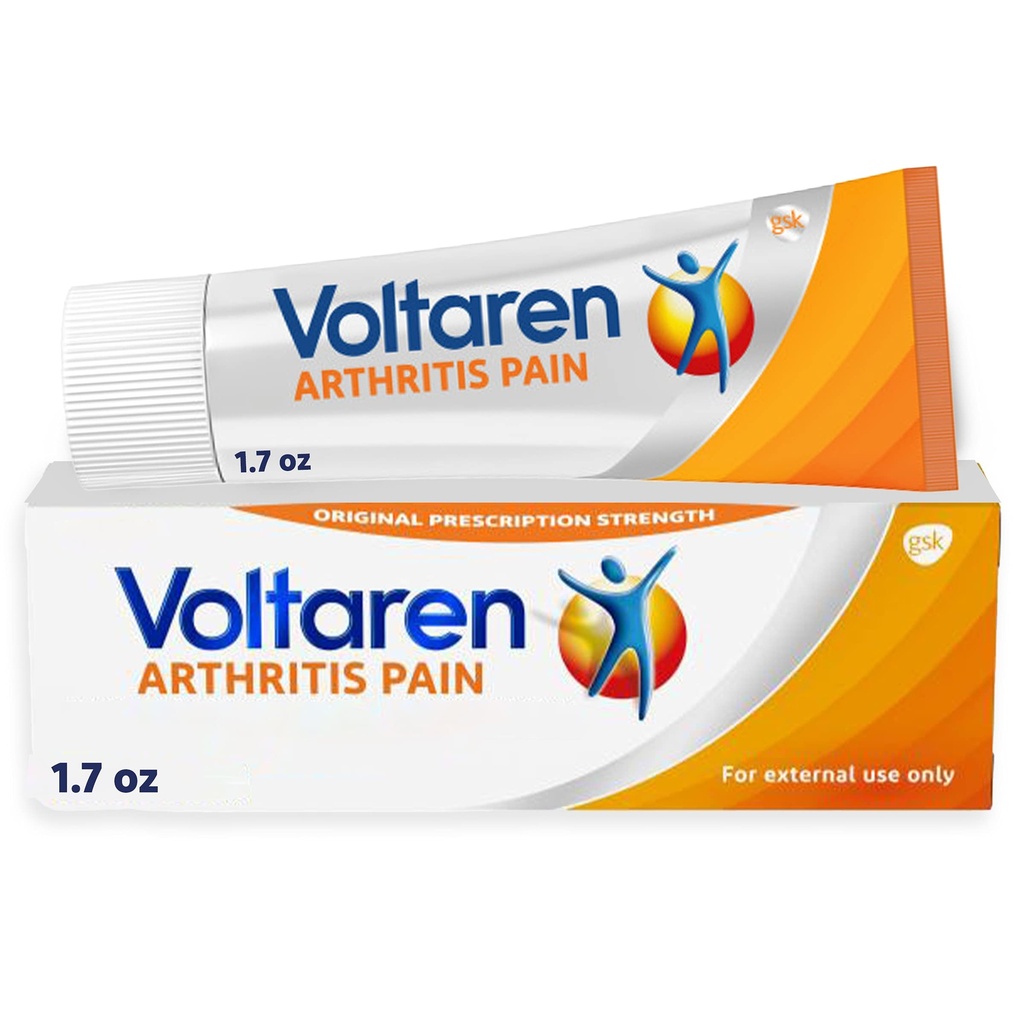 Voltaren Arthritis Pain Gel, Diclofenac ile Güçlü Topical Arthritis Pain Relief, No Prescription Needed - 1.7 oz/50 g Tube