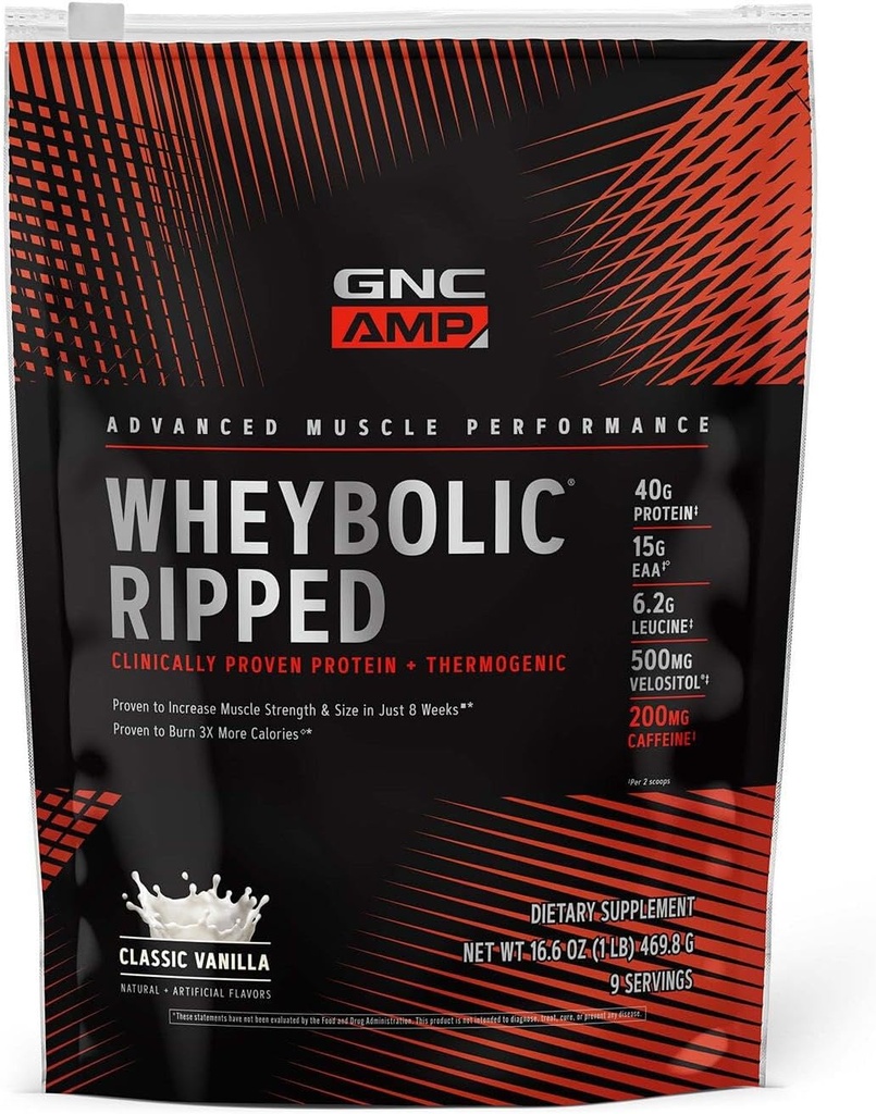 GNC AMP Wheyrel Ripped - Classic Vanilla (9 hizmet)