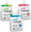 Chargel Variety Value, Caffeine-free Instant Energy Gel Running, Biking, προπόνηση, Πεζοπορία Απαραίτητα για γυναίκες & άνδρες, Δώρα για δρομείς - Carbs Βιταμίνες, Χωρίς γλουτένη - Συσκευασία των 18 Gels - 6.35oz Κάθε