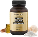 Είμαι η Joy Co. Ormus Shilajit Mane Lion - Ultimate Brain Power! Μονοατομικός χρυσός 24k - Η μόνη ανάμειξη του είδους του για την ενέργεια, τη μνήμη, & Εστίαση - 60 κάψουλες Vegan