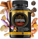 GOLDEN SAFFRON Turmeric Curcumin Supplement with Bioperine, Saffron, Cinnamon ve Ginger - High Potency, Non-GMO, Gluten-Free Supplement for a Better effectiveness. Made in USA