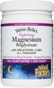 Doğal Faktörler Stres-Relax Nighttimetime Magnezyum Bisglycinate - Destekler Uyku ve Rahatlama* - Melatonin, L-Theanine & GABA - Tropikal Flavor - 4.23 ozz