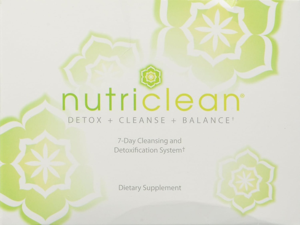 NutriClean 7 Day Cleansing System with Stevia: Probiyotik for Digestive Health, Immune Support, Fiber, Magnezyum ve Herbal Mix (7 hizmet, Gluten-Free)