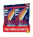 Vitalyte Electrolyte Powder Drink Mix, Isotonic Electrolyte Hydration Mix, Gluten Free Post Workout Powder Mix, Pack of 2, 35 oz. Each, Fruit Punch Flavor