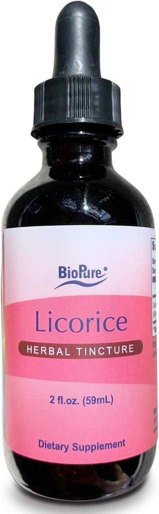 BioPure Licorice Tincture - Licorice Root'un Potent Botanik Takması, Soothes Throat ve Supports Upper Respiratory, Immune ve gastrointestinal Sistem Fonksiyonlu - 2 fl ozz