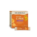 Dr. Mercola Vitamin C-PAK ile Quercetin - Daily Immune Support Drink - çinko & D3 Cool - Gluten-Free - Effervescent Orange Flavor - 30 Packets
