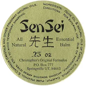 Christopher'ın Orijinal Formulaleri Menthol Rub .25 oz