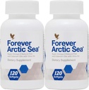 Forever Living - Arctic Sea Omega-3 Supplement - EPA και DHA Blend για την υγεία της καρδιάς, του εγκεφάλου και των ματιών - Gluten-free - 240 Softgels (πακέτο του 2)