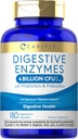 Carlyle Digestive Enzymes | Probiyotiks & Prebiyotiks | 180 Capsules | No-GMO ve Gluten Free Supplement for Men & Women